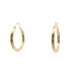  Ladies 14k Yellow Gold 3/4" Hoop Earrings 1.5 Grams
