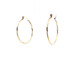  Ladies 14k Yellow Gold 1" Twisted Hoop Earrings 1.45 Grams