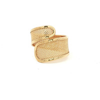 Ladies 18k Yellow Gold Wrap Around Band Ring Flexible Size 7.5 Flexible 3.3 Gra