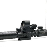 PINTY Rifle Scope Red Dot Laser Combo 9X32