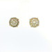  1/2ctw Diamond Cluster 10k Yellow Gold Stud Earrings 
