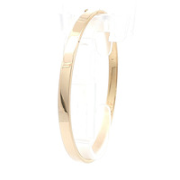  Ladies 14k Yellow Gold 4.8mm Bangle Bracelet 6.7 Grams