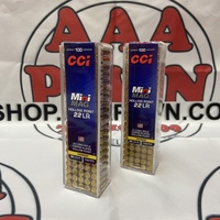CCI Mini Mag Hollow Point 22LR 36 Grain 1260 FPS 100 Rounds