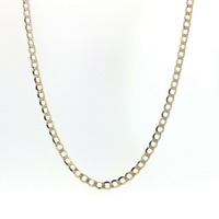  10k Yellow Gold 3mm Wide 20" Curb Link Necklace 3.2 Grams