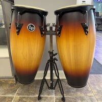 Latin Percussion LP City Wood Congas 10" & 11" Set - Vintage Sunburst