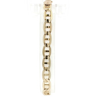 Men's 14k Yellow Gold 7mm Mariners Link Chain 8" Bracelet 15.0 Grams