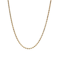  14k Yellow Gold 1.5mm Rope 20" Necklace 6.1 Grams