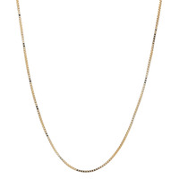  Ladies 14k Yellow Gold 18" Box Link Necklace 2.3 Grams