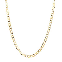 10k Yellow Gold 20-in Curb Link Necklace 3.6 Grams