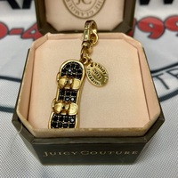 JUICY COUTURE Charm Limited Edition SNOWBOARD Enamel Authentic! 