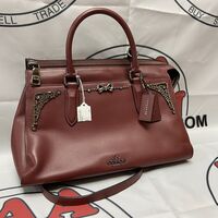 Coach Limited Edition Selena Gomez Purse Burgundy