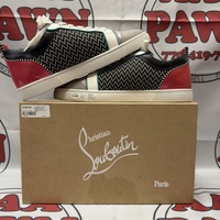 Christian Louboutin Louis Junior Goutin Orlato Flat Multi Color Canvas Sneaker S