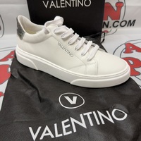 Valentino By Mario Valentino Phil White Snake Low Top Sneakers Size 13