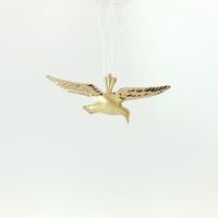  Ladies 14k Yellow Gold Seagull Pendant 