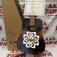 Epiphone Songmaker DR-100 Autographed by Breaking Benjamin Acoustic Guitar w COA