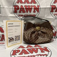 Authentic Louis Vuitton Damier Ebene Sistina PM Purse Bag 