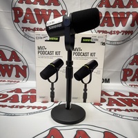 Shure MV7+ Podcast Kit With Stand Black In Box LIKE NEW