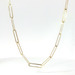  Ladies 14k Yellow Gold 4mm 18-inch Paper Clip Necklace 7 Grams
