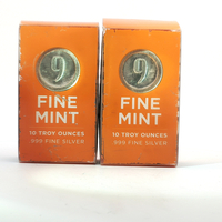 9 Fine Mint .999 Fine 10oz Silver Bar - Priced Individually