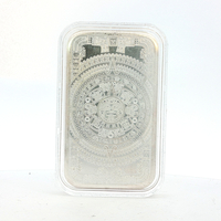 Aztec Calendar .999 Fine Silver Five Ounce Bar