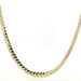  Men's 7mm Sterling Silver 925 Gold Plated 20-inch Cuban Necklace 55.2 Grams