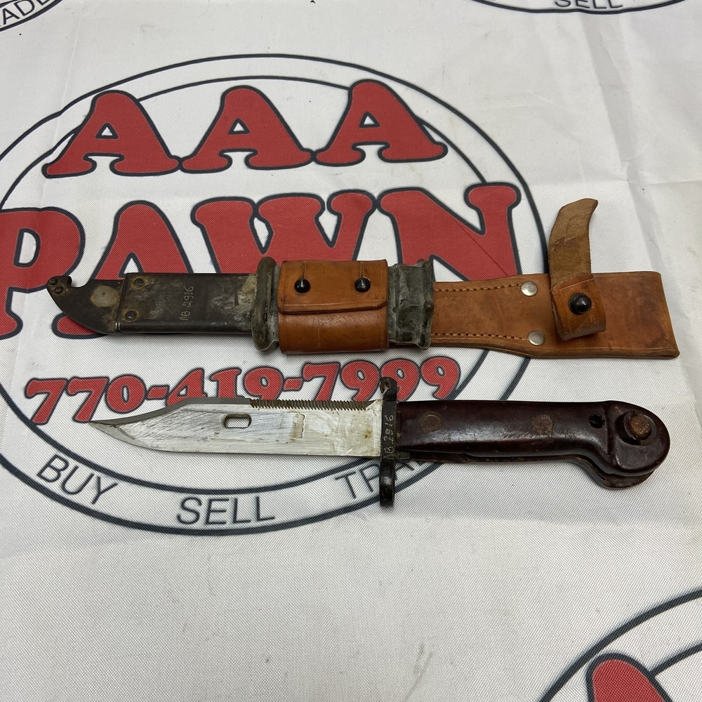 Romanian 6H3 Bayonet Knife w/ Sheath AKM Type I | AAA Pawn