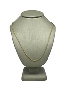  14K Yellow Gold Wheat Link Adjustable Chain 
