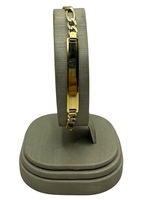  14K Two-Tone Figaro ID Bracelet 