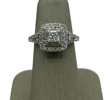  14K White Gold Vera Wang Diamond & Sapphire Ring
