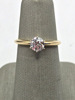  14K Yellow Gold .60ct Diamond Solitaire Ring