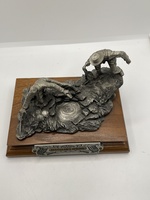 SPANGLER'S SPRING CHILMARK PEWTER SCULPTURE