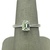 18K White Gold .90ct E VS2 Emerald Diamond Ring 