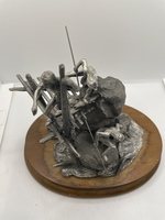 SALMON RUN CHILMARK PEWTER SCULPTURE