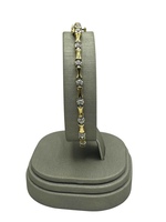  10K Two-Tone Diamond Tennis Bracelet