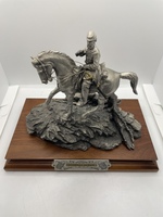 STONEWALL JACKSON CHILMARK PEWTER SCULPTURE