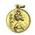  14K Yellow Gold St Lazarus Round Religious Pendant