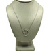  14K White Gold "D" Diamond Necklace 