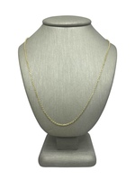 New 14K Yellow Gold Mini Cable Link Chain
