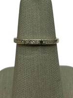  14K White Gold Diamond Band Ring 