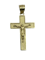  14K Yellow Gold Crucifix Pendant 