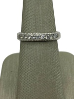  Platinum Tacori Etched .30cttw Diamond Band