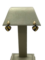  10K Yellow Gold Black Hills Gold Heart Earrings