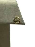  10K Yellow Gold & Diamond Cluster Earrings 