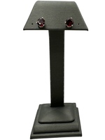  14K White Gold Garnet Stud Earrings with Costco Certificate