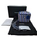 Chanel Raffia Mini Vanity Case Jute Blue & Beige