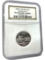 2005-S NGC PF 69 Ultra Cameo Minnesota Quarter (16367)