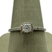  10K White Gold .50cttw Diamond Halo Ring with Certificate