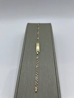  14kt gold bracelet blank band