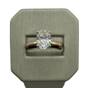  14K Rose Gold 2.05ct Lab Diamond Solitaire Ring