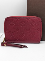 Louis Vuitton Red Empreinte Zippy Wallet